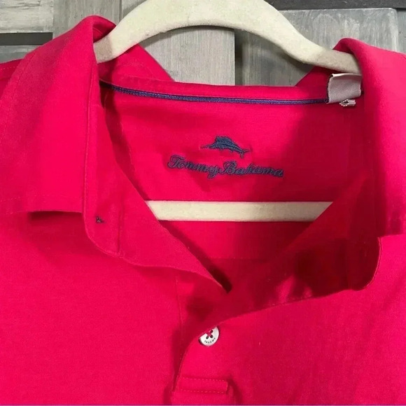 Tommy Bahama Bright Berry Pink Polo Size XXL - Picture 2 of 7
